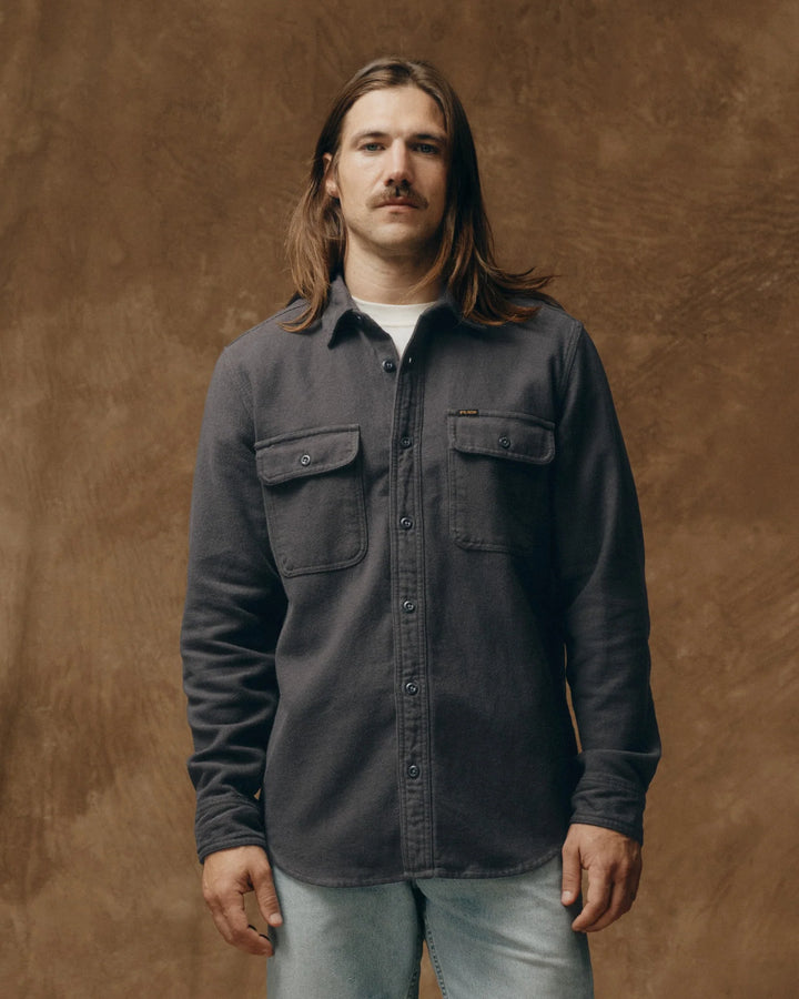 Filson Vintage Flannel Work Shirt - Charcoal