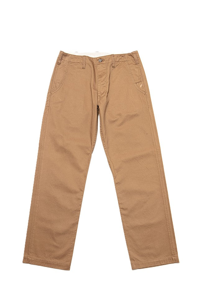 Pure Blue Japan Dry Touch Chino Trousers/Wide Straight [1192-DCA] - Dark Camel