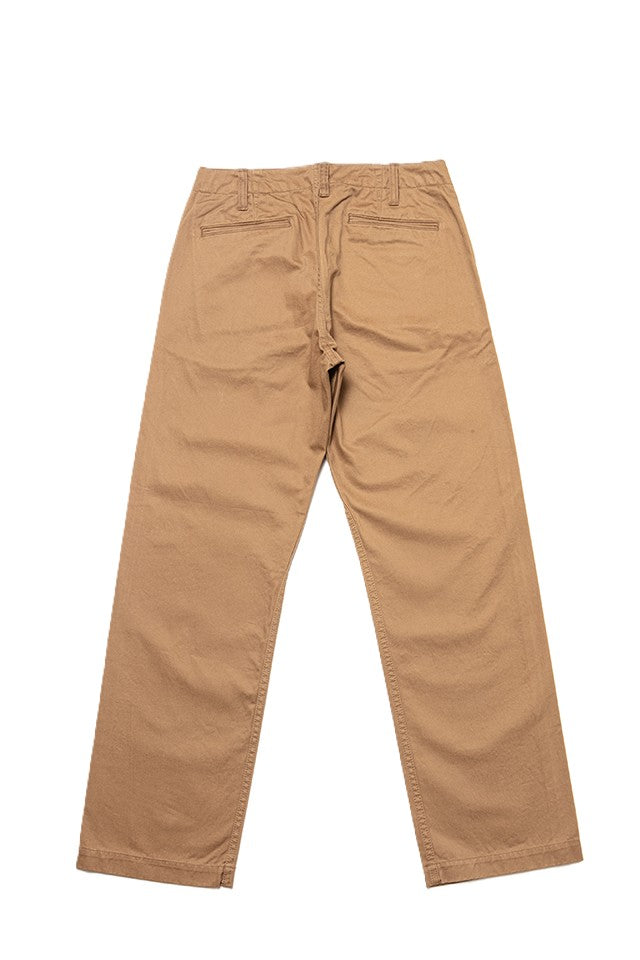 Pure Blue Japan Dry Touch Chino Trousers/Wide Straight [1192-DCA] - Dark Camel