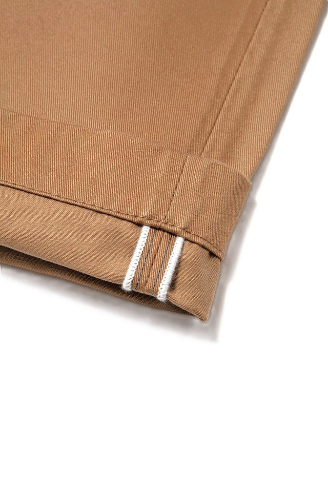 Pure Blue Japan Dry Touch Chino Trousers/Wide Straight [1192-DCA] - Dark Camel