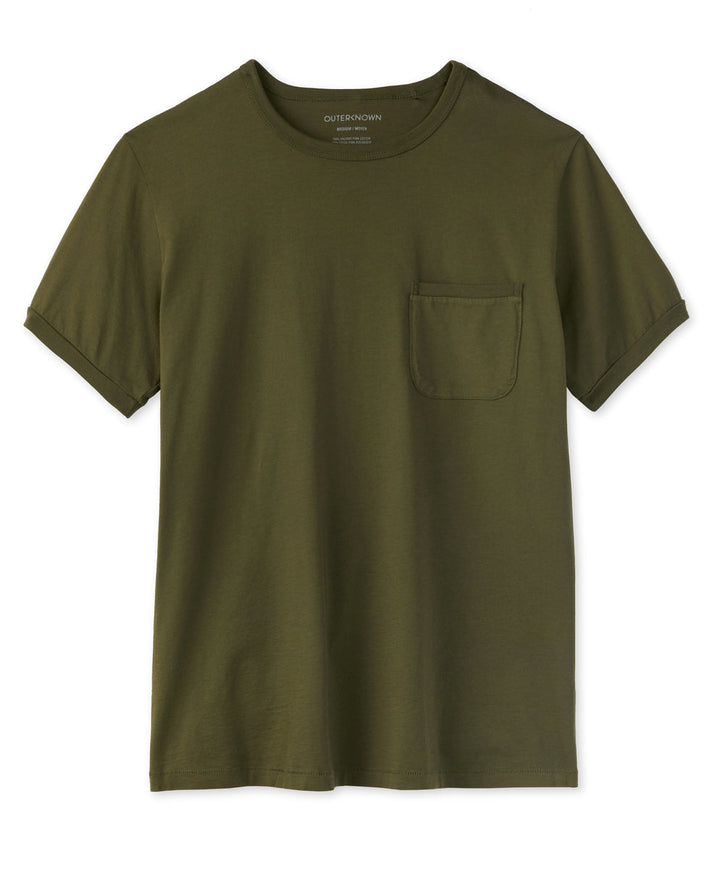 Outerknown Sojourn Pocket Tee - Olive Night