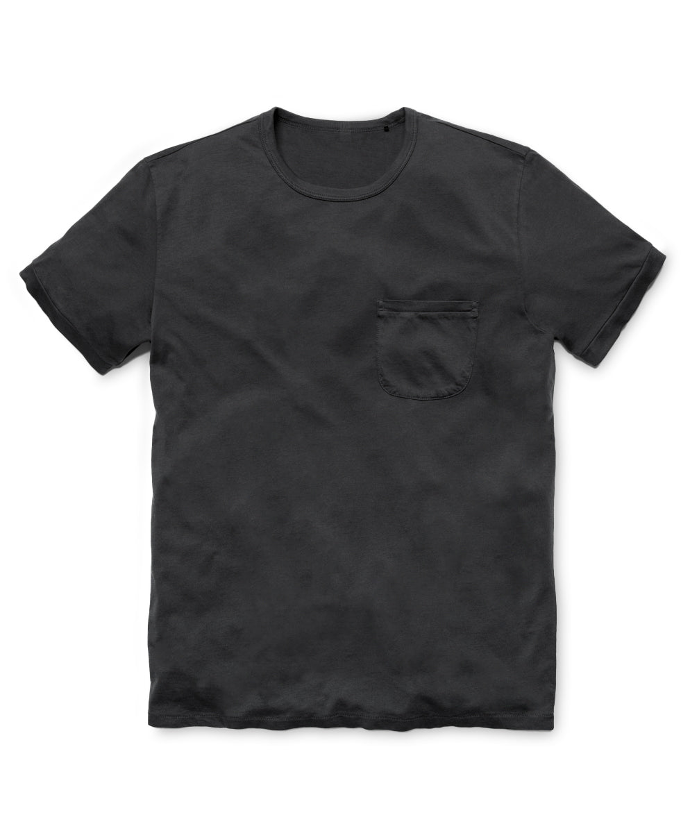 Outerknown Sojourn Pocket Tee - Bright Black