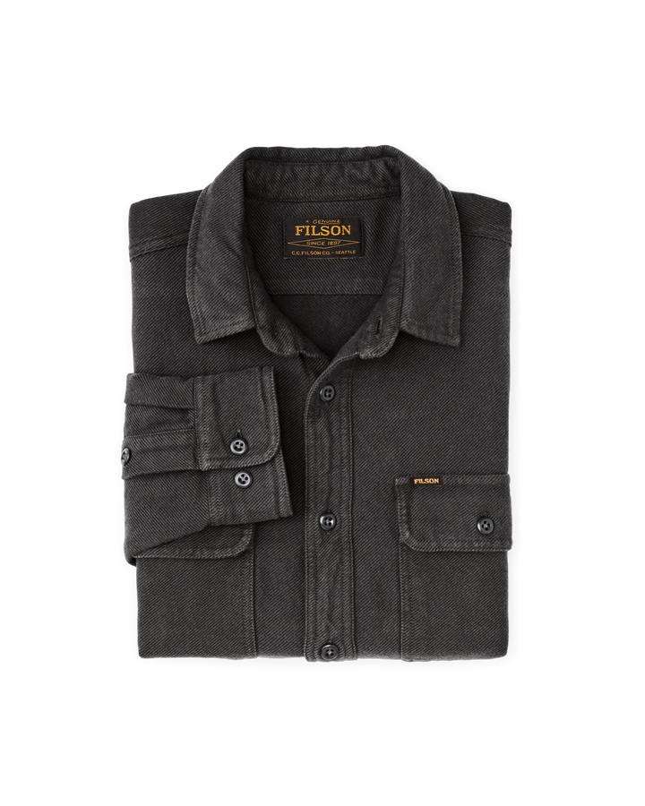 Filson Vintage Flannel Work Shirt - Charcoal