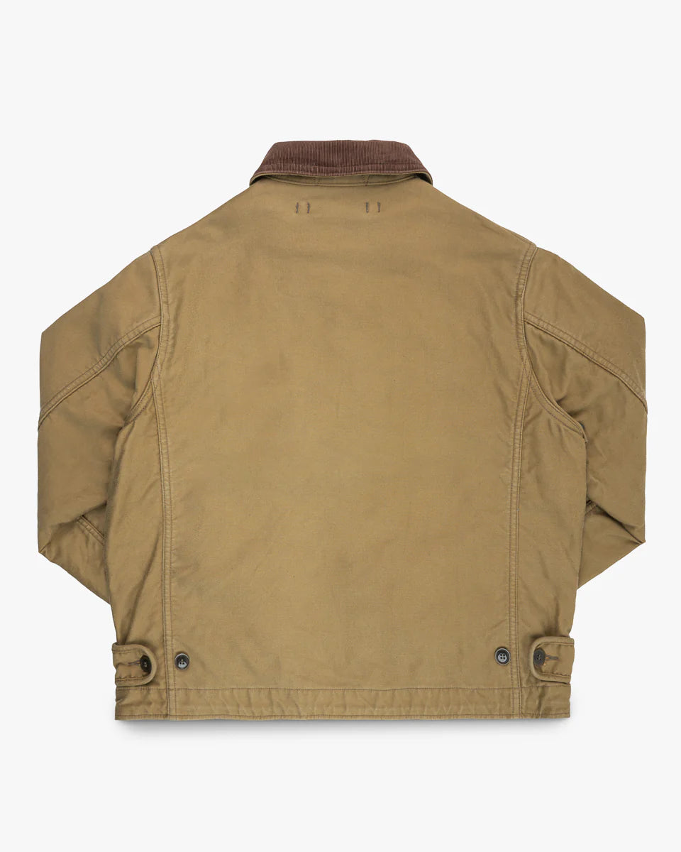 Iron Heart 12oz Whipcord Lightweight N1 Deck Jacket - Khaki
