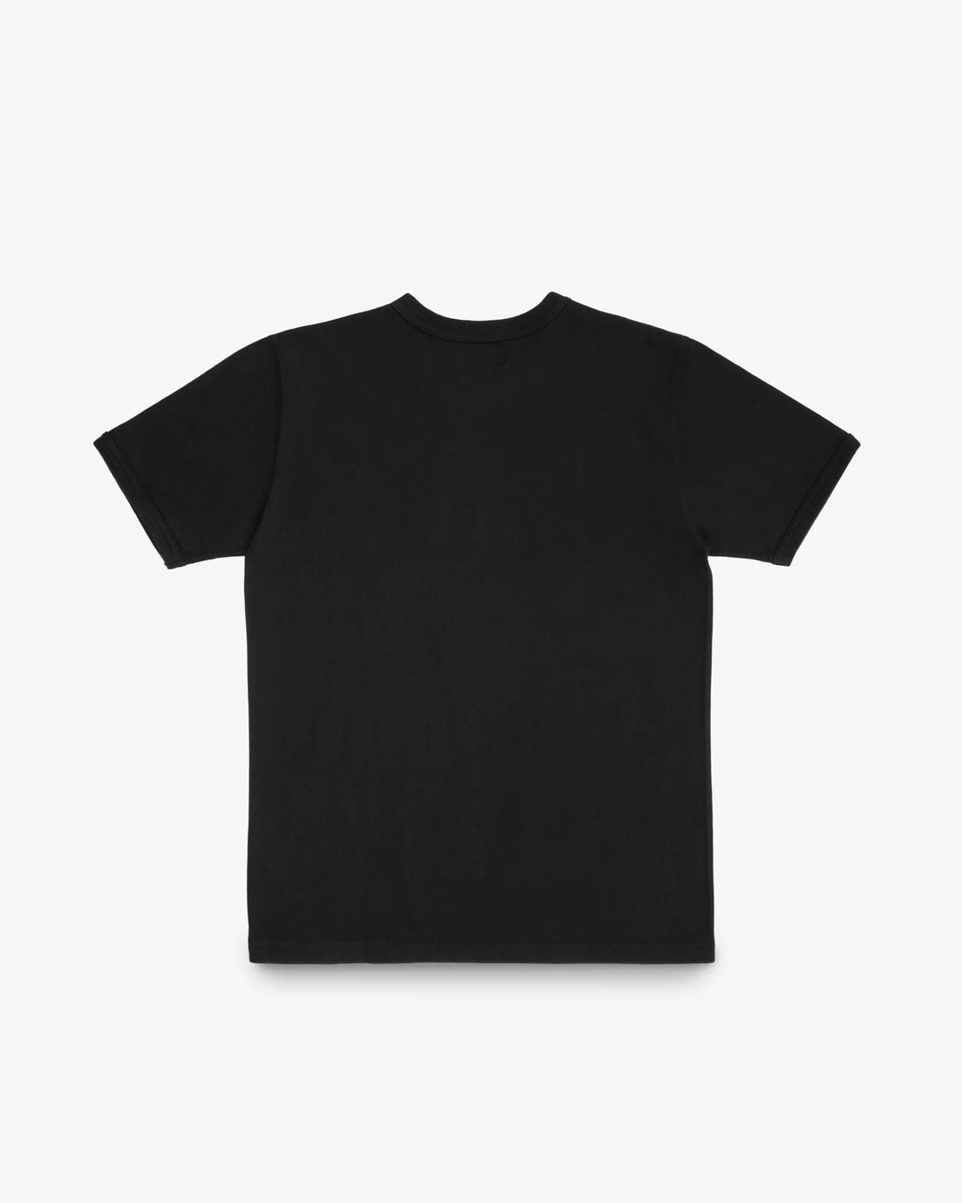 Iron Heart 11oz Cotton Knit Crew Neck T-Shirt - Black