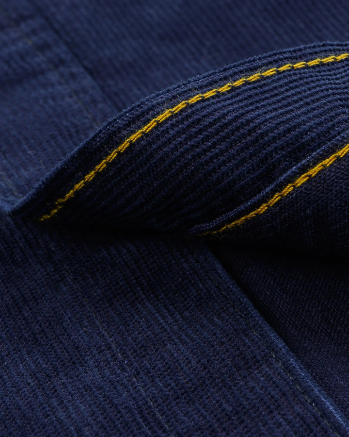 Iron Heart 7.5oz Selvedge Corduroy Western Shirt - Indigo