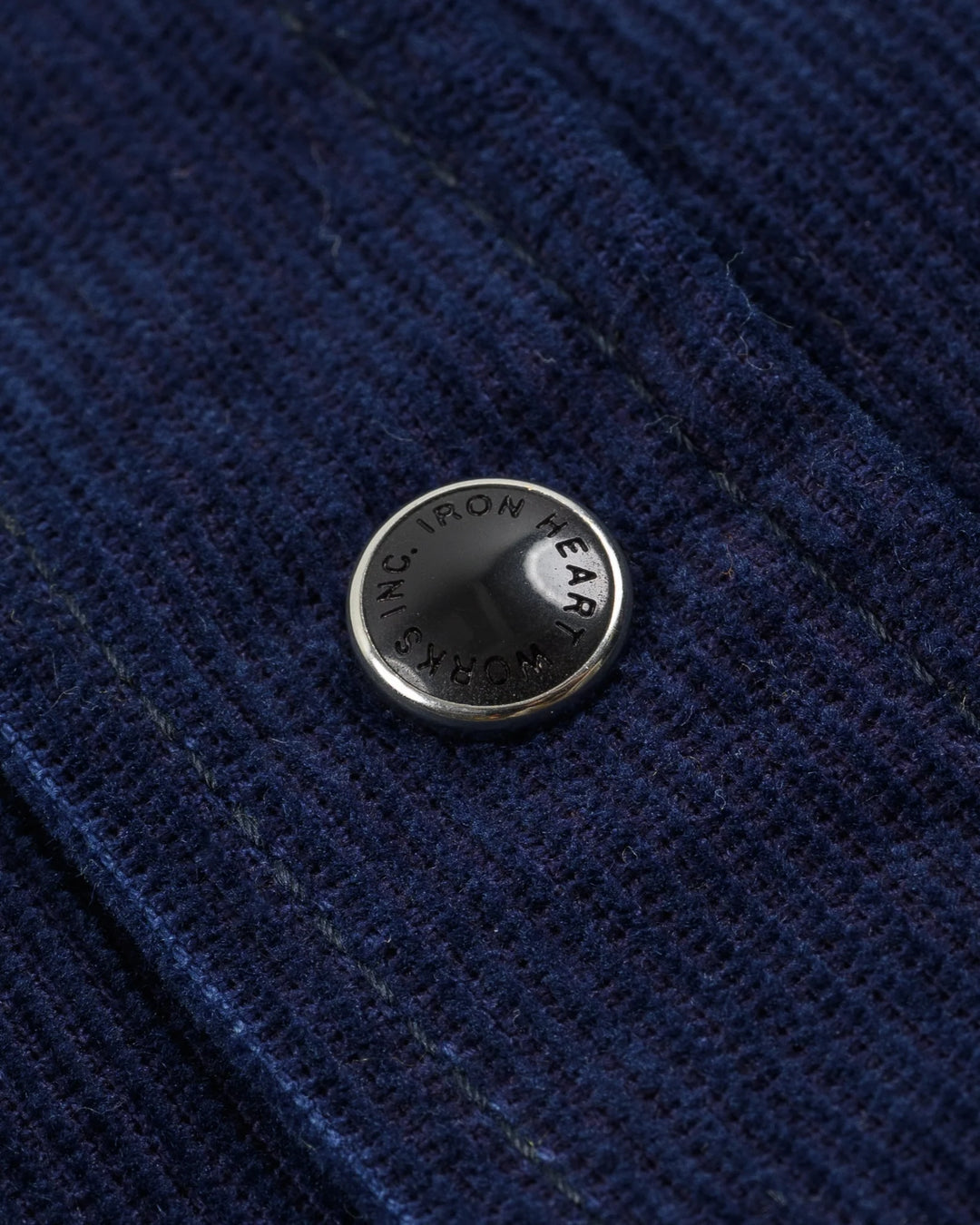 Iron Heart 7.5oz Selvedge Corduroy Western Shirt - Indigo