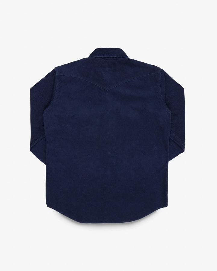 Iron Heart 7.5oz Selvedge Corduroy Western Shirt - Indigo