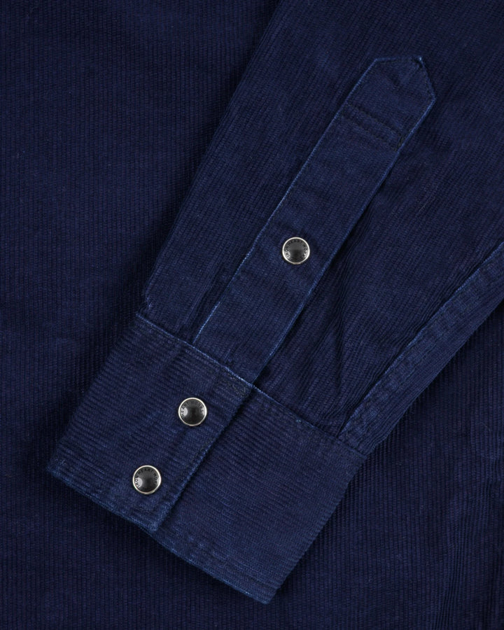 Iron Heart 7.5oz Selvedge Corduroy Western Shirt - Indigo