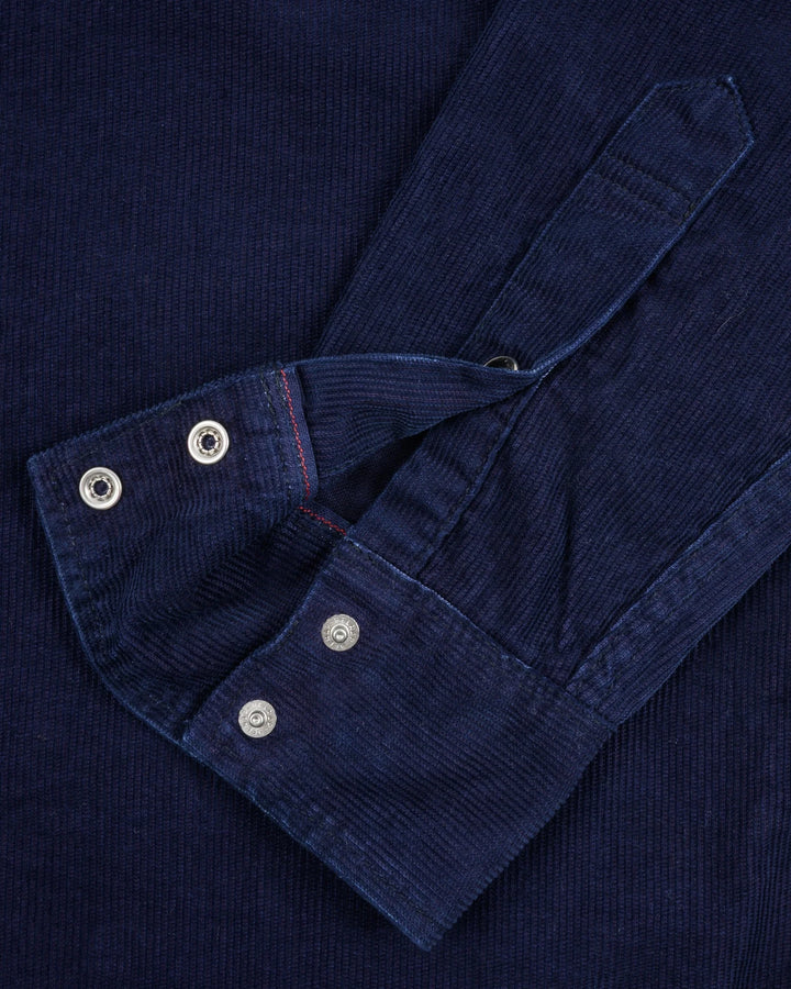 Iron Heart 7.5oz Selvedge Corduroy Western Shirt - Indigo