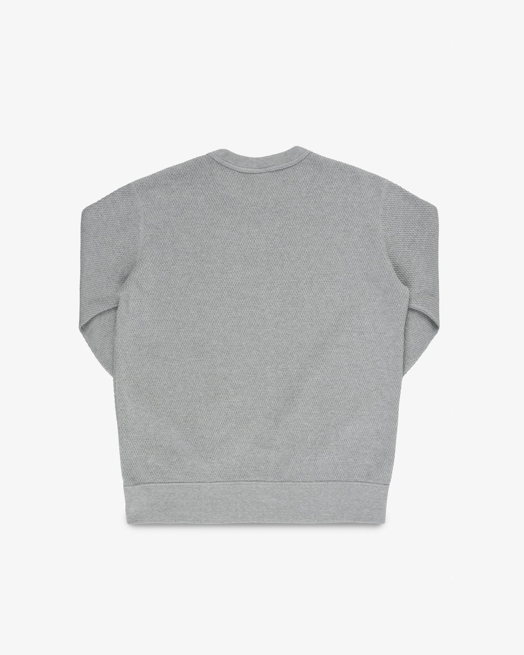 Iron Heart Heavyweight Thermal Crew Neck Sweater - Grey