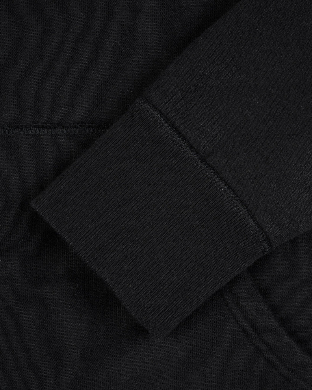 Iron Heart Printed 14oz Ultra Heavyweight Loopwheel Cotton Hoodie - Black