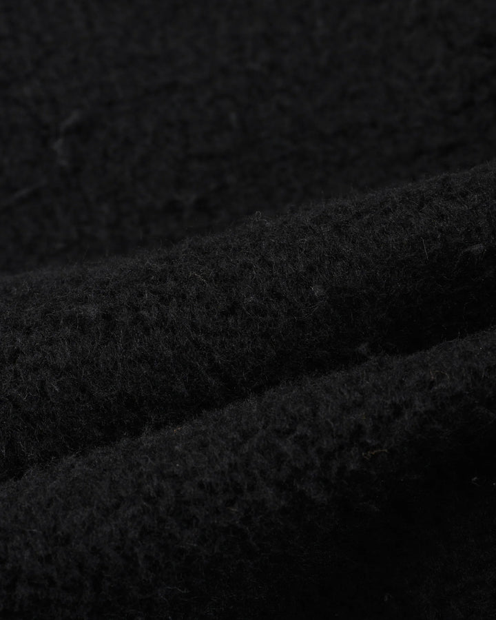 Iron Heart Printed 14oz Ultra Heavyweight Loopwheel Cotton Hoodie - Black
