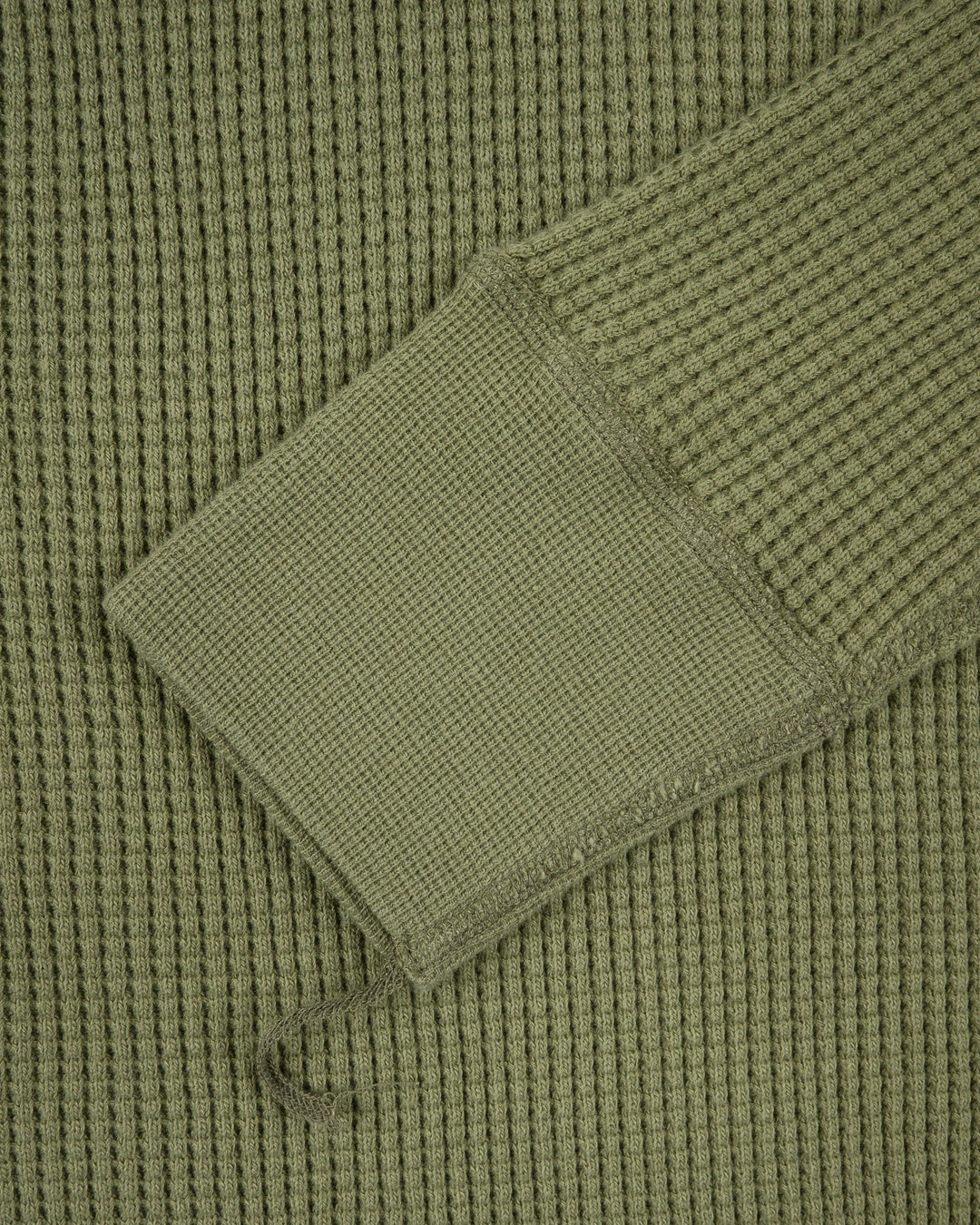 Iron Heart - Waffle Knit L/S Crewneck Thermal - Olive