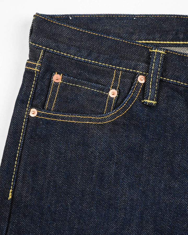 Iron Heart 777S 21oz Selvedge Denim Slim Tapered Cut Jeans - Indigo