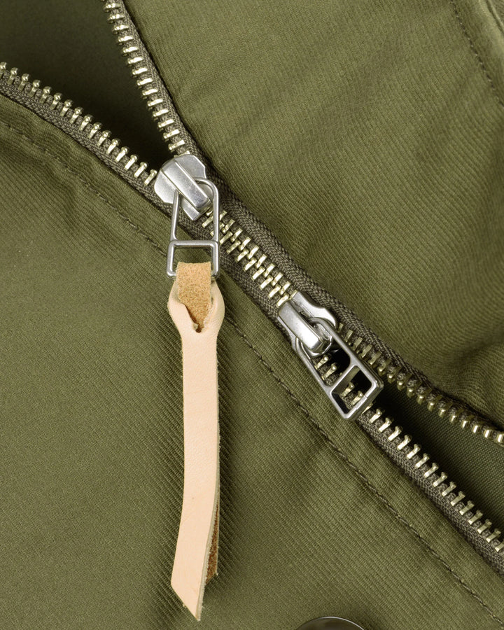 Iron Heart 12oz Whipcord Lightweight N1 Deck Jacket - Olive Drab Green