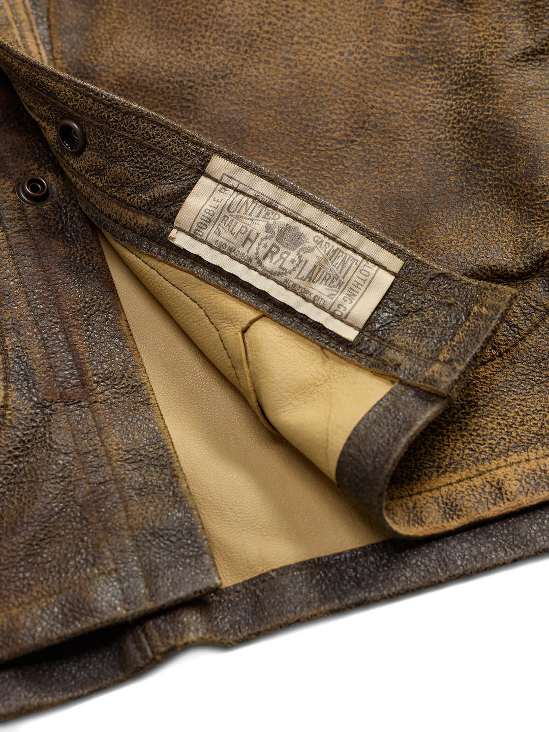 RRL Long-Sleeve Sheepskin Motor Overshirt Jacket - Brown