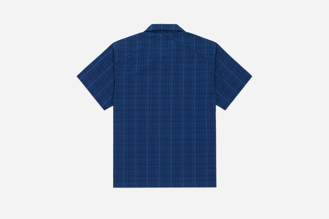 3sixteen Vacation Shirt - Indigo Microcheck