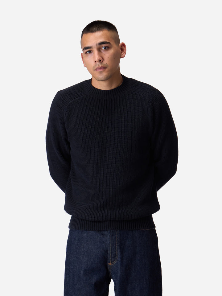 3sixteen Cotton Crewneck Sweater - Black