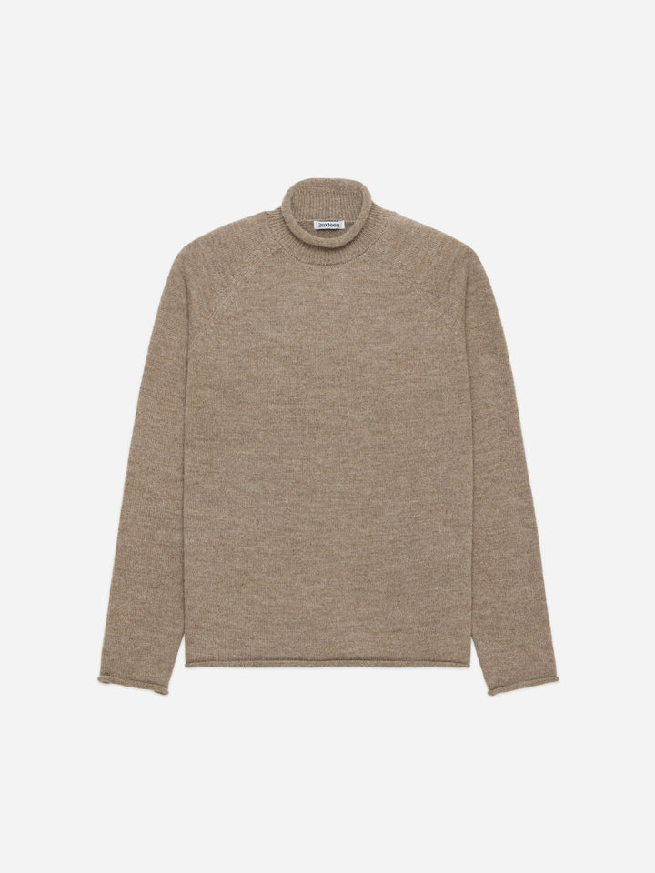 3sixteen Roll Neck Sweater - Sandstone Baby Alpaca
