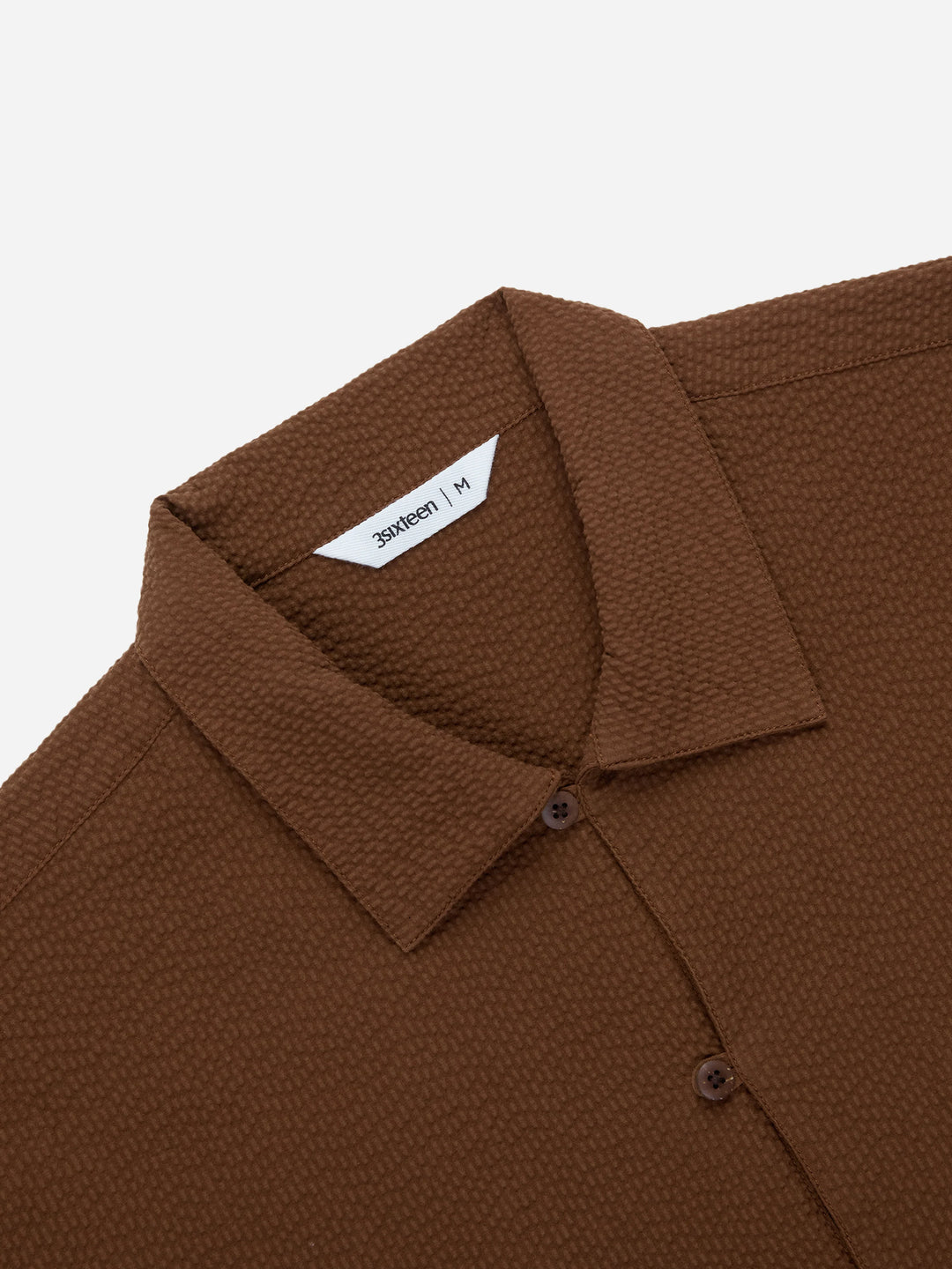 3sixteen Short Sleeve Loop Shirt - Cinnamon Seersucker