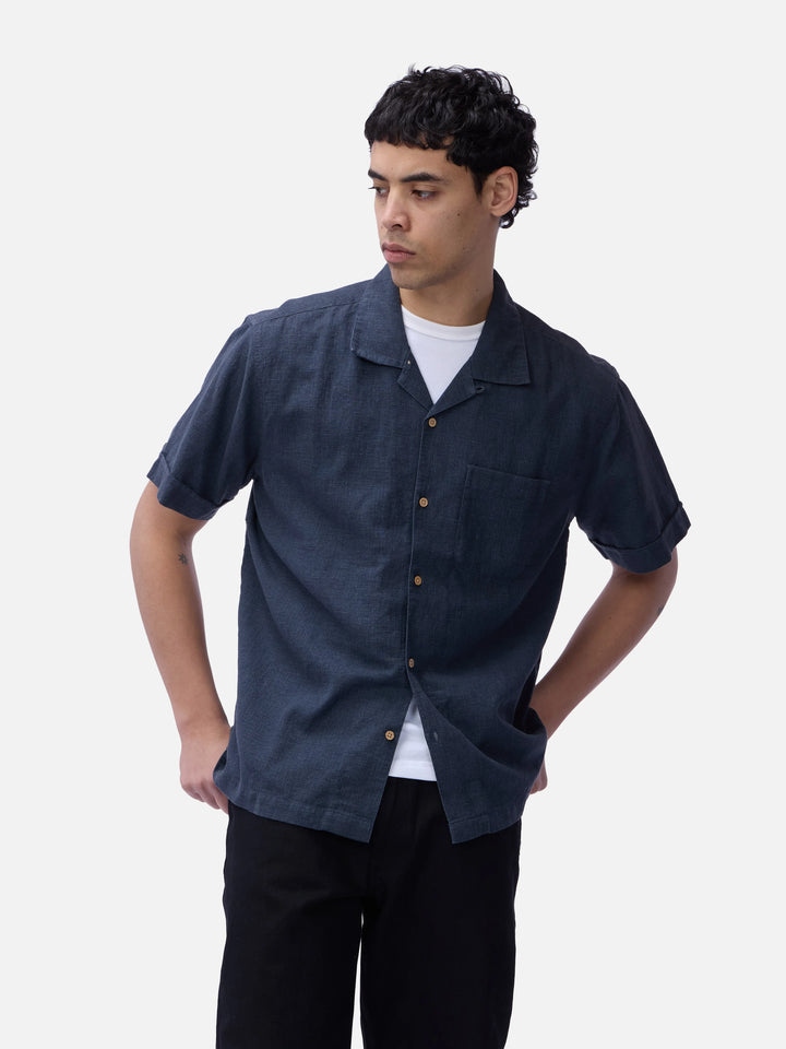 3sixteen Vacation Shirt - Blue Linen