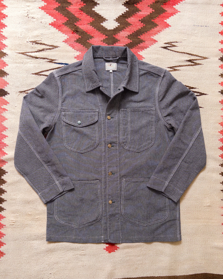 Wythe Heavyweight Pinpoint Canvas Barn Jacket - Night Sky