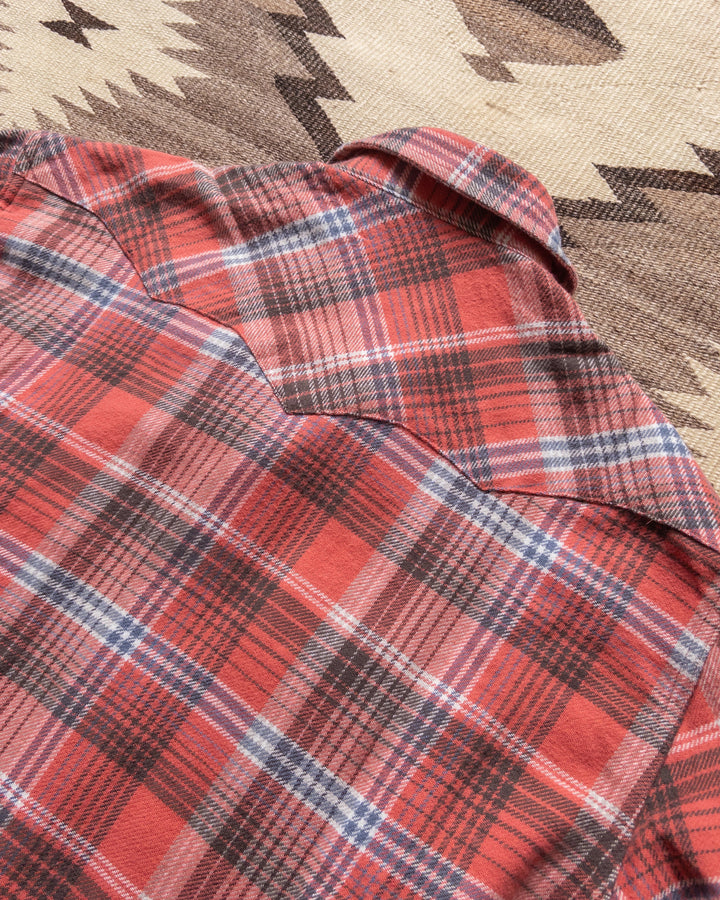 Wythe Washed Flannel Pearlsnap Shirt - Cactus Flower Plaid