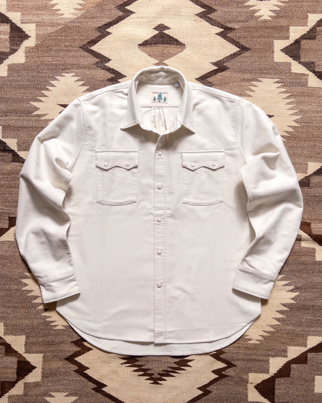 Wythe Moleskin Pearlsnap Shirt - Alabaster