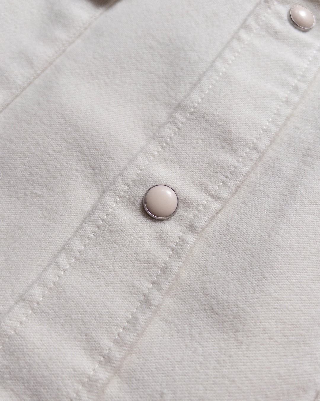 Wythe Moleskin Pearlsnap Shirt - Alabaster