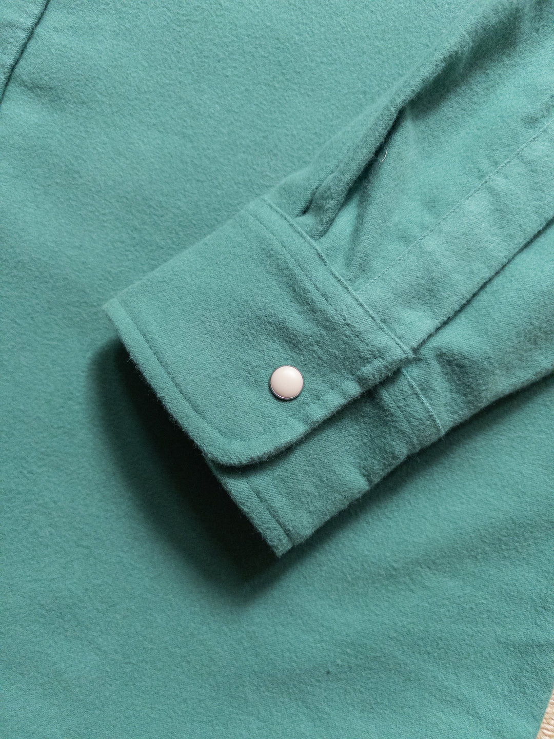 Wythe Moleskin Pearlsnap Shirt - Century Green