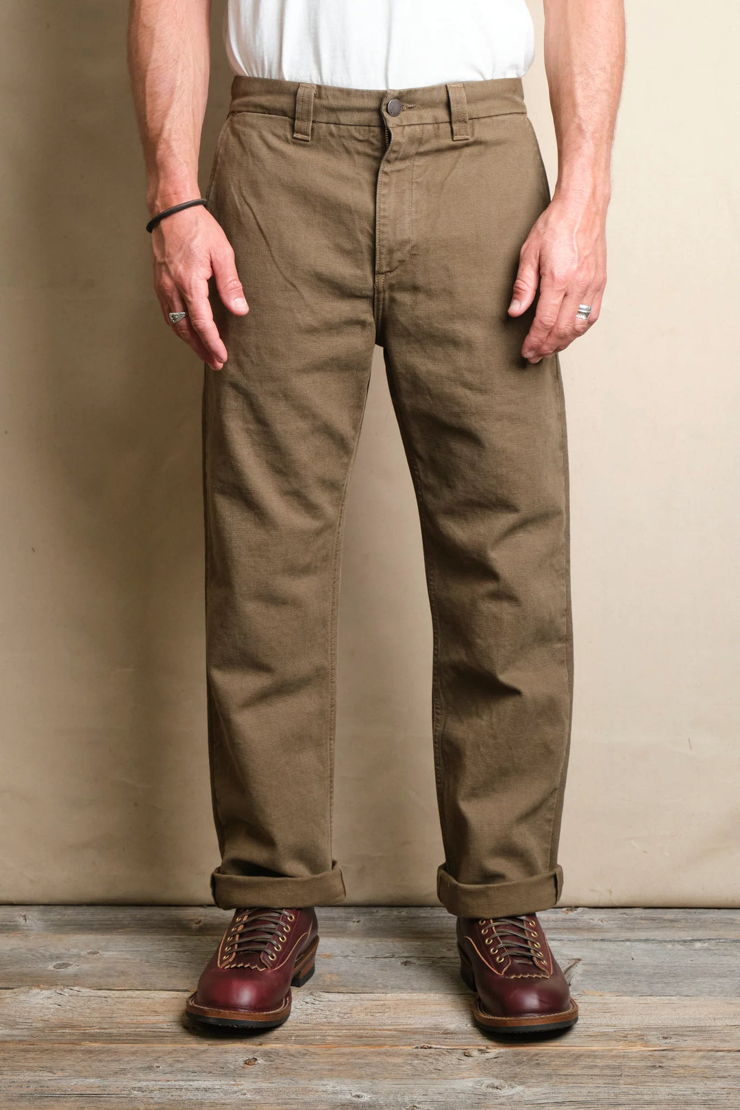 Freenote Cloth Deck Pant 14 Ounce Slub - Army Green