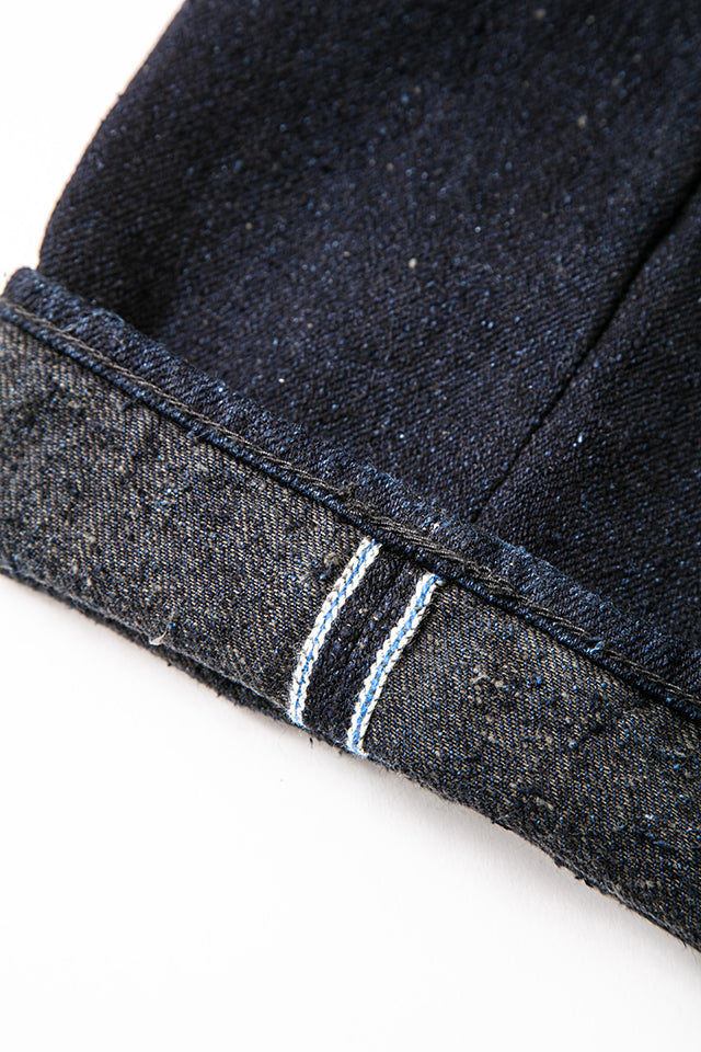Pure Blue Japan 16oz Double Nep Denim Indigo x Sumi [DNP-019-IDSM] - Relaxed Tapered