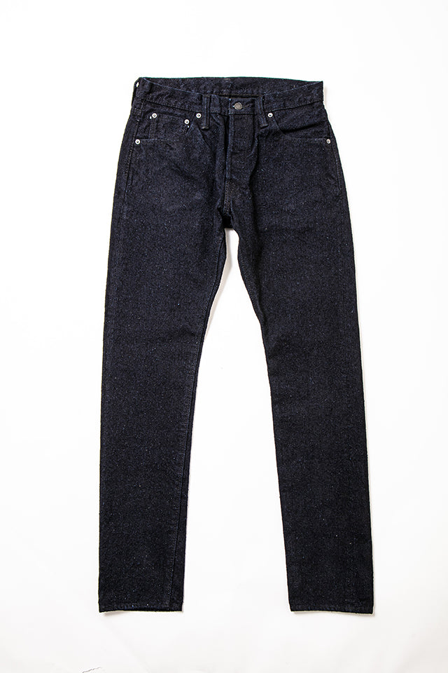 Pure Blue Japan 16oz Double Nep Denim Indigo x Sumi [DNP-019-IDSM] - Relaxed Tapered