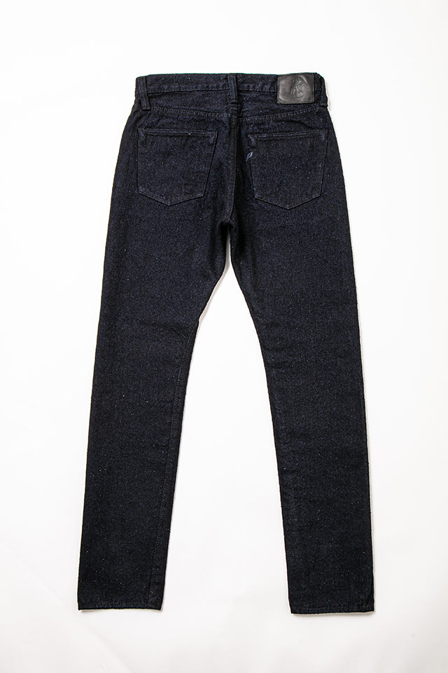 Pure Blue Japan 16oz Double Nep Denim Indigo x Sumi [DNP-019-IDSM] - Relaxed Tapered