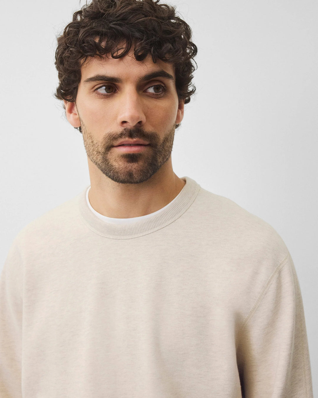 Reigning Champ Midnight Terry Standard Crewneck -  Natural
