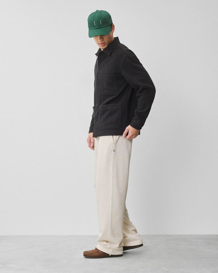 Reigning Champ Wool Fleece Chore Jacket - Heather Black