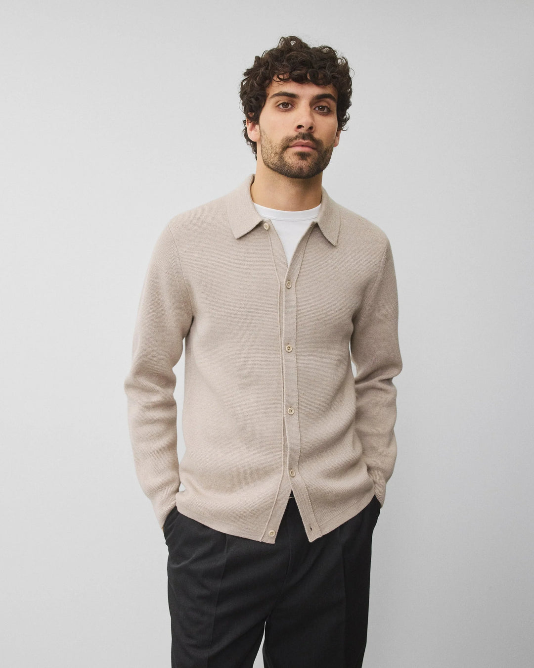 Reigning Champ Merino Pier Shirt - Oat