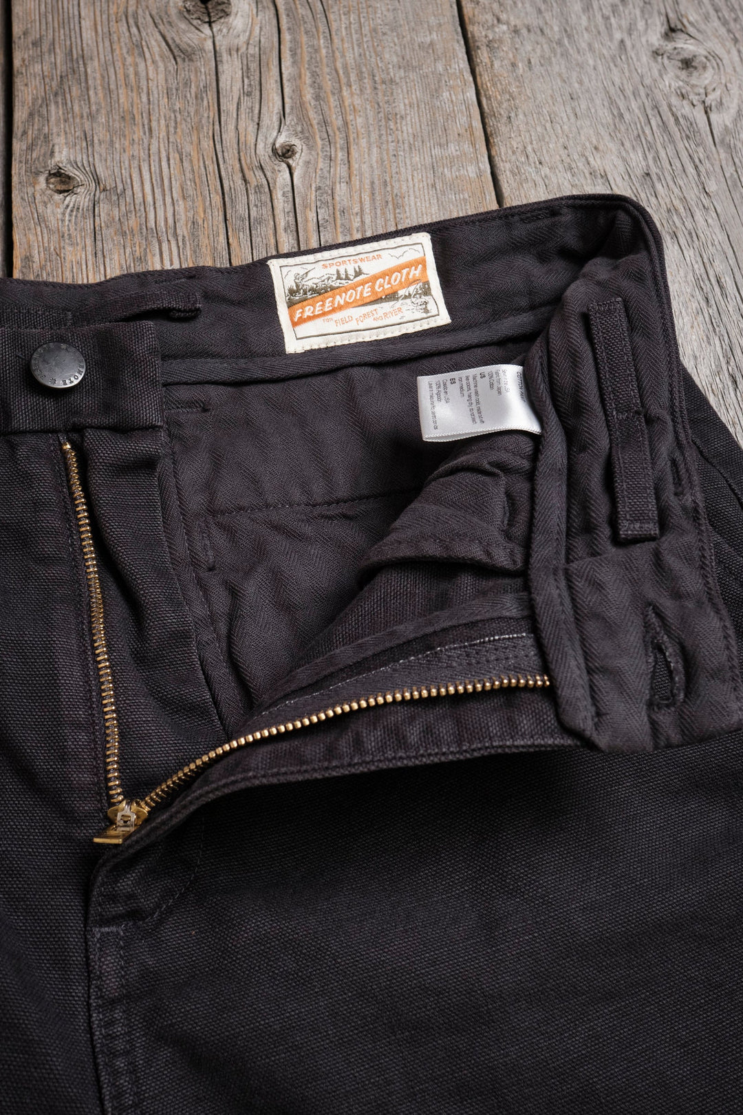 Freenote Cloth Deck Pant 14 Ounce Slub - Black