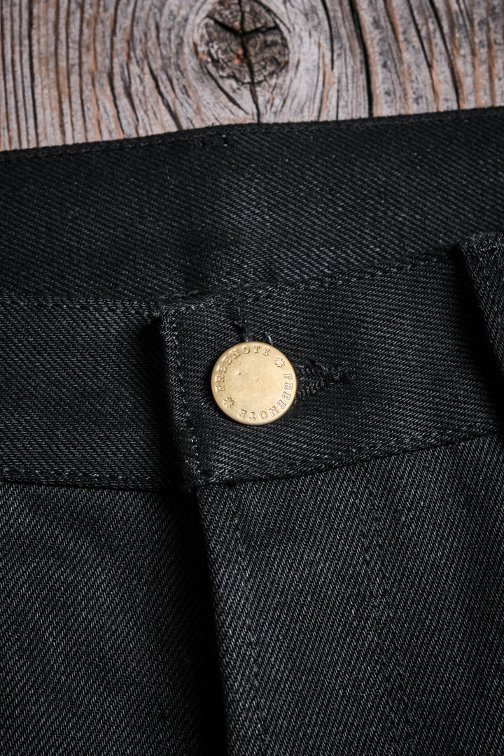 Freenote Cloth Portola Classic Taper 15.75oz Black Denim