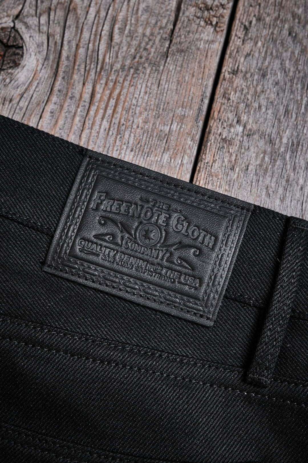 Freenote Cloth Portola Classic Taper 15.75oz Black Denim