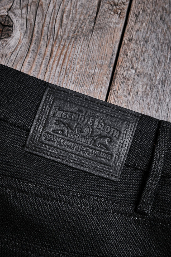 Freenote Cloth Portola Classic Taper 15.75oz Black Denim