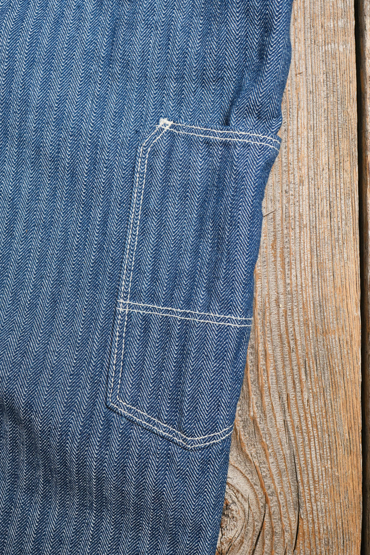 Freenote Cloth Ortega Pant - 13oz Blue Selvedge Herringbone
