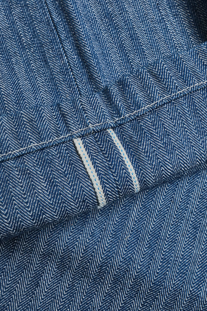 Freenote Cloth Ortega Pant - 13oz Blue Selvedge Herringbone
