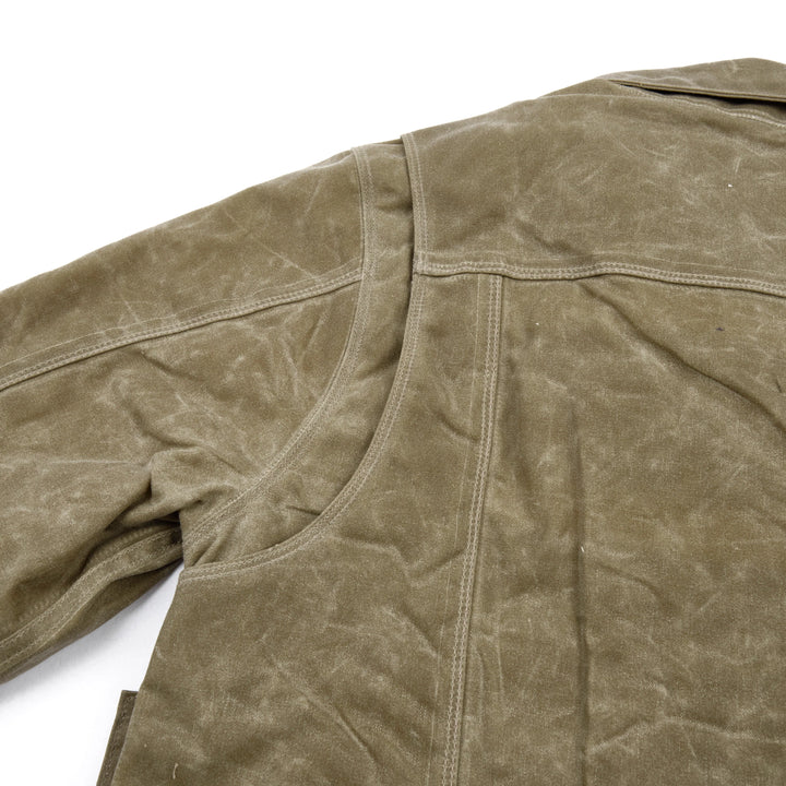 Freenote Cloth Riders Jacket Waxed Canvas - Tobacco Dark Red Interior