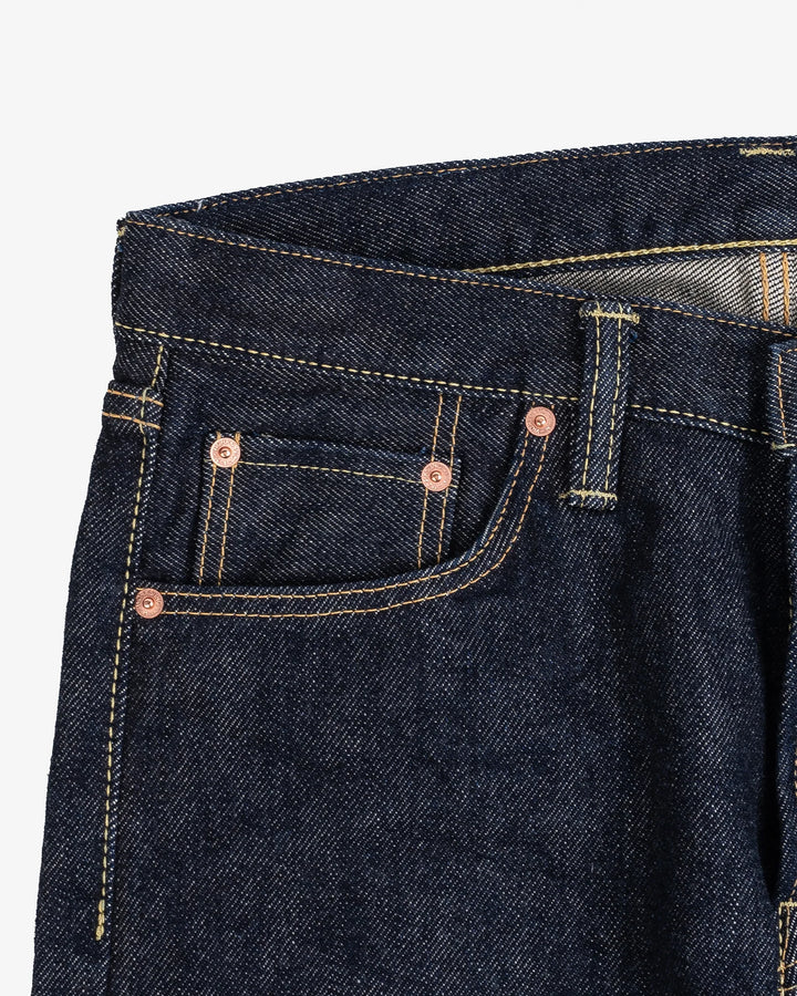 Iron Heart 555 21oz Selvedge Denim Slim Cut Jeans - Indigo