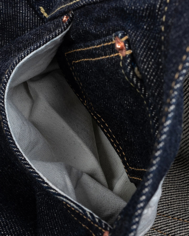 Iron Heart 555 21oz Selvedge Denim Slim Cut Jeans - Indigo