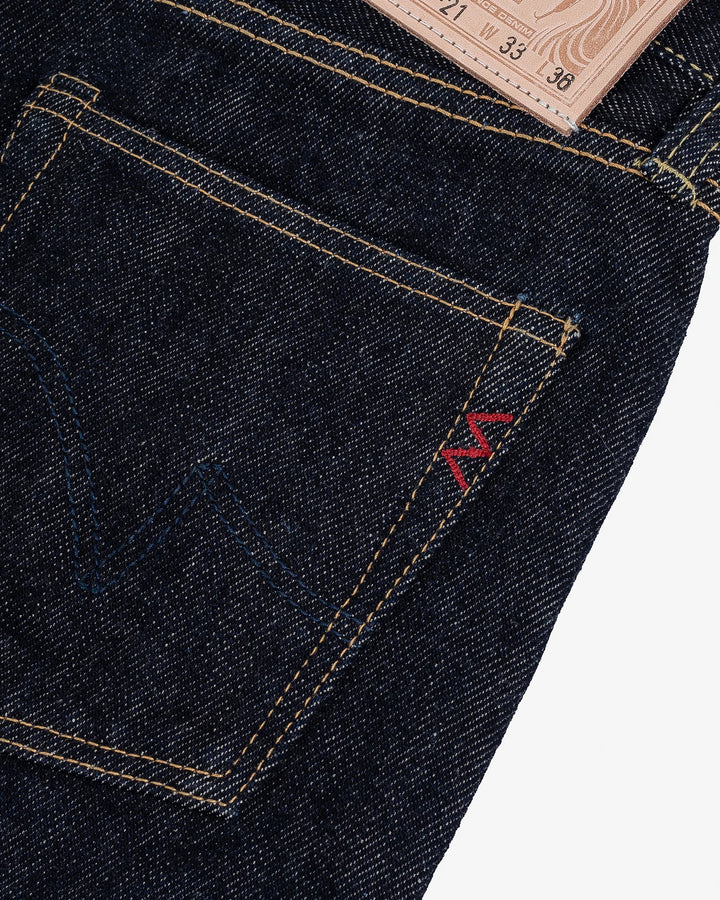 Iron Heart 555 21oz Selvedge Denim Slim Cut Jeans - Indigo