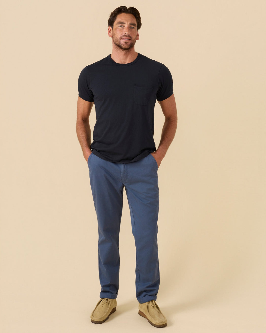 Outerknown Sojourn Pocket Tee - Bright Black