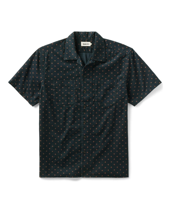 Taylor Stitch - The Conrad Shirt in Navy Pigeon Foulard Pincord